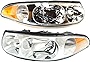 Evan-Fischer Headlight Set Compatible with 2000-2005 Buick LeSabre Left Driver and Right Passenger Side Halogen With bulb(s)