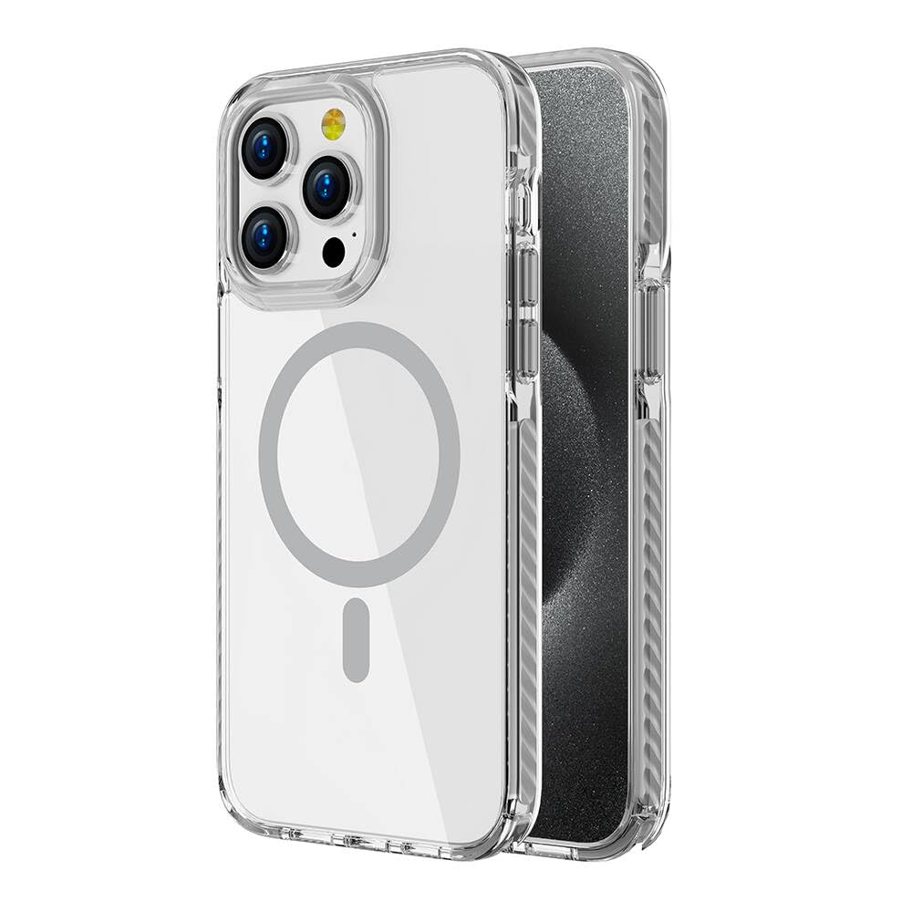 Zore Apple için uyumlu iPhone 14 Pro Max Kılıf M-safe Şarj Özellikli Airbagli Takılabilir Askı Aparatlı Zore Nana Kapak Gri