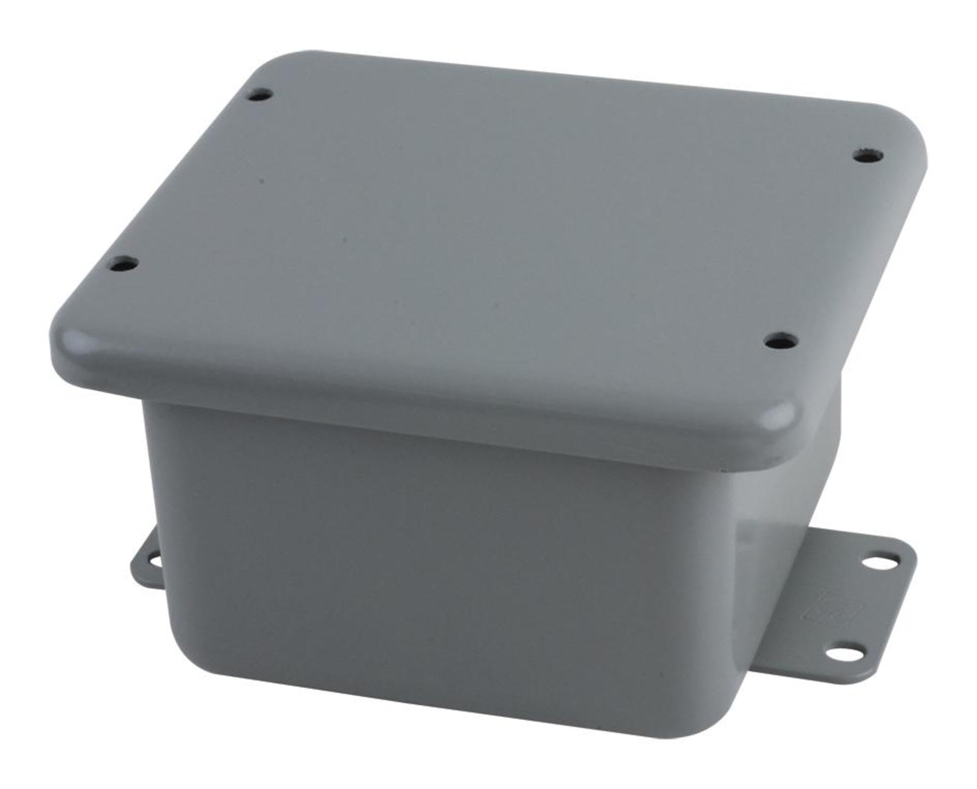 Hoffman A404DSC J Box, NEMA 12, Flat Cover with Screws, Steel, 4.00