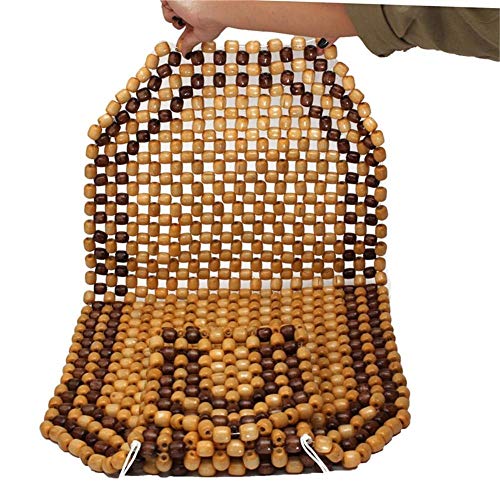 Respaldo de asiento de coche universal en madera transpirable de color beige para el hogar 3