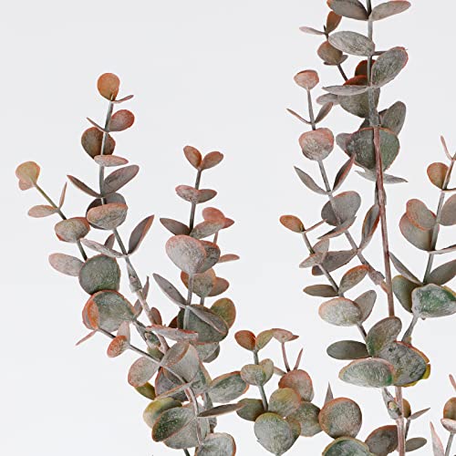 3 Packs Artificial Eucalyptus Stems, Faux Eucalyptus Leaves Branches Silver Dollar Eucalyptus Leaf Spray Artificial Greenery Stems Plants for Floral Arrangement Bouquet Wedding Hom image 5