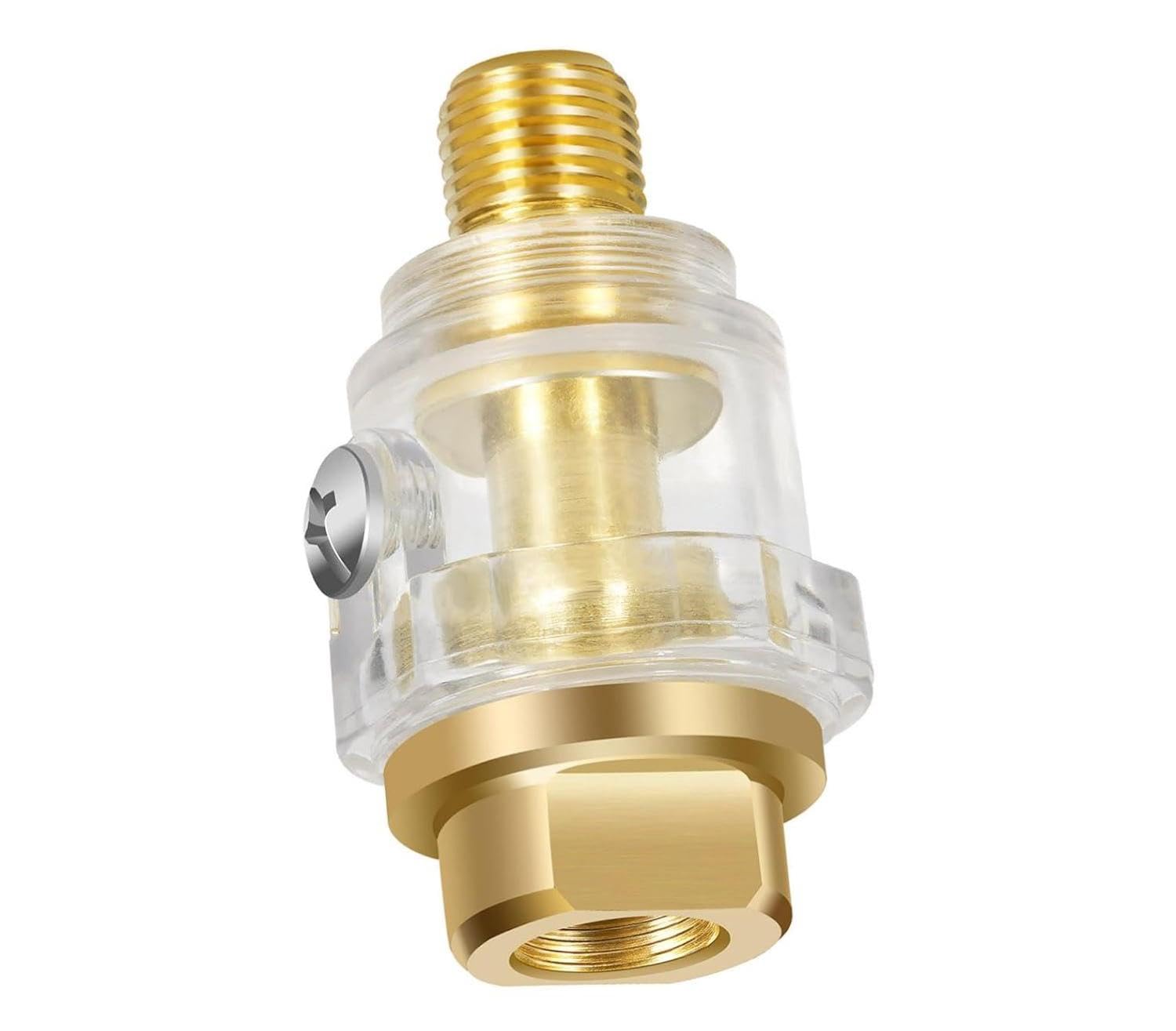 Inline Pipe Oil-1/4" BSP Mini Inline Lubricator for Air Tool and Air Compressor Tube