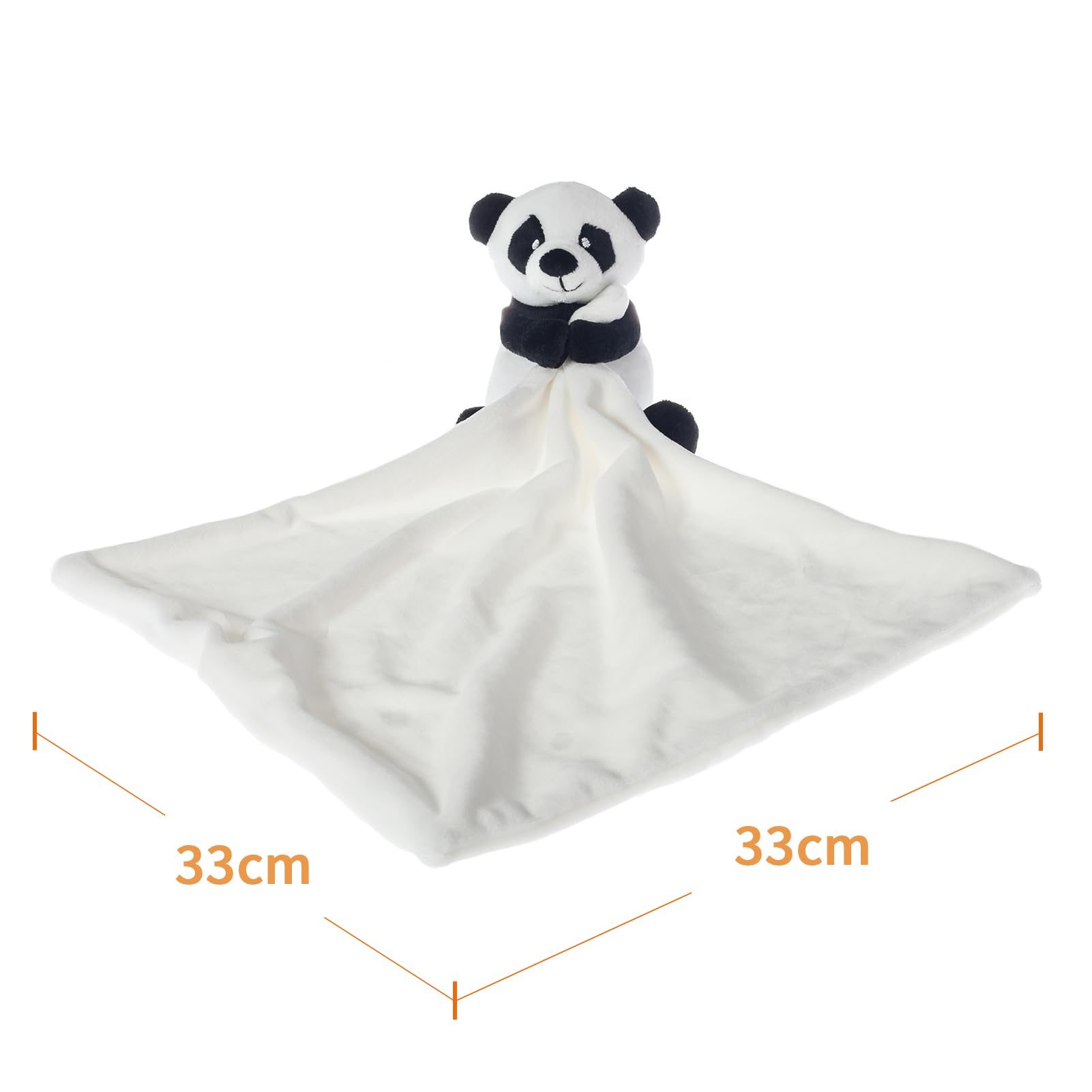 Apricot Lamb Manta de Seguridad de Albaricoque y Cordero con Peluche, diseño de Animales de Peluche,Panda de Juguete