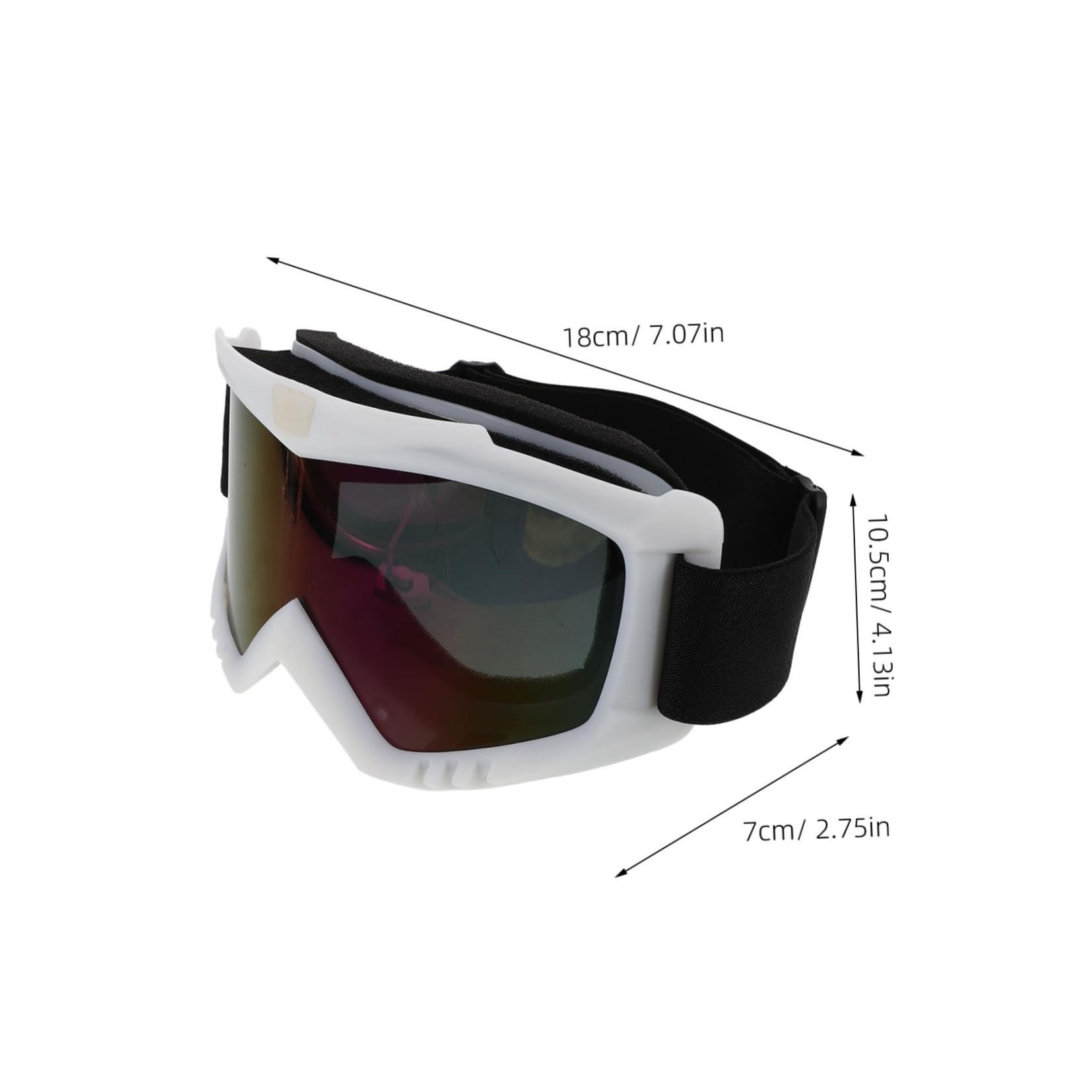 ORFOFE 2 Pezzi Occhiali Moto Offroad Antivento con Protezione Uv per Uomo Occhiali Sportivi per Atv Motocross e Mountain Bike con Lenti Intercambiabili e Fascia Elastico Comfort