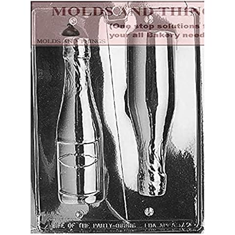 Champagne Bottle Chocolate Candy Mold With © Molding Instruction Cover