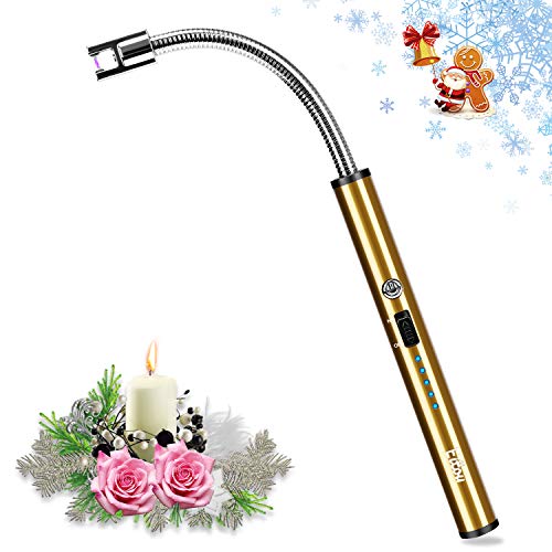 Candle Lighter,Eitou USB Electronic Arc Lighter with LED Rechargeable Electric Lighter Long Flexible