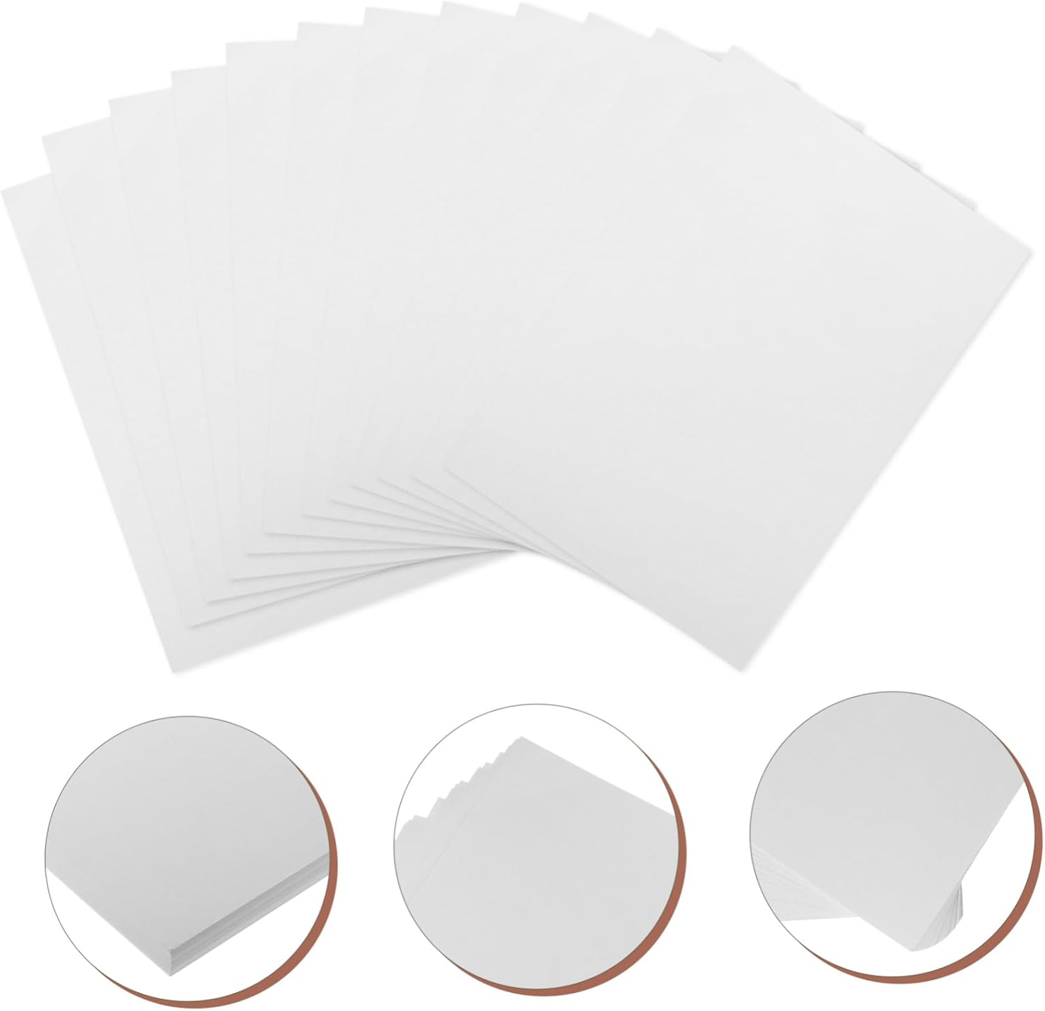 CORHAD 50sheets Watercolor Paint Paper Thick Deckled Edge Art Drawing Paper for Boys and Girls Students