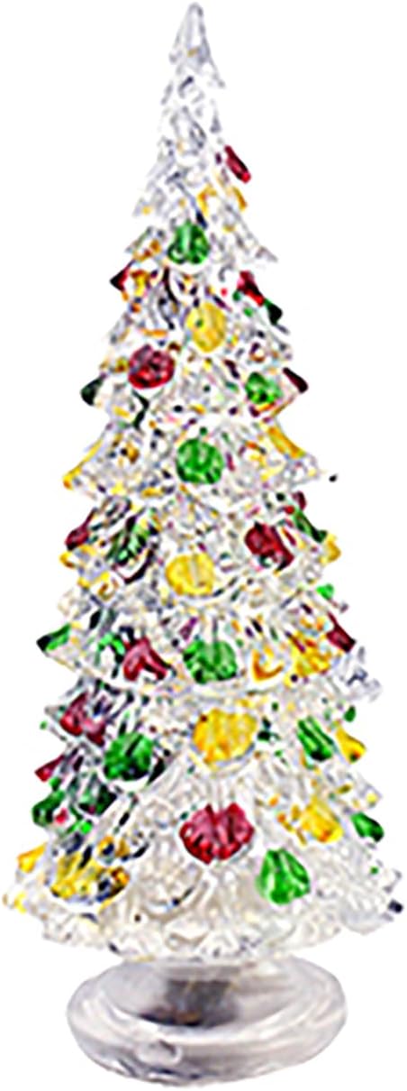 Red Carpet Studios LED Lighted Holiday Décor Multicolor Decorated Christmas Tree, 11" Tall, Large