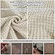 PHF 100% Baumwolle waffledecke Kuschedecke 220x240cm, leicht & atmungsaktiv, perfekt für den Sommer - Oeko-TEX® Zertifiziert - Hotelwäschequalität - Ideal für Sofa Couch Bett, Linen