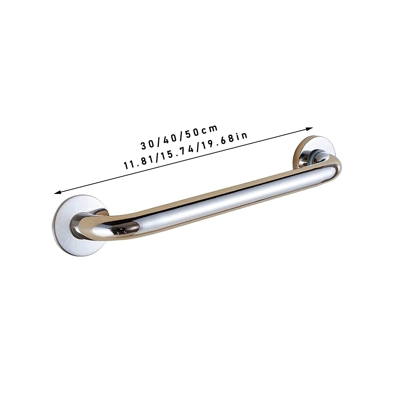 Corrimano da Parete per Vasca da Bagno, Maniglia di Supporto per Vasca in Acciaio Inox, Barra Antiscivolo (50 cm)