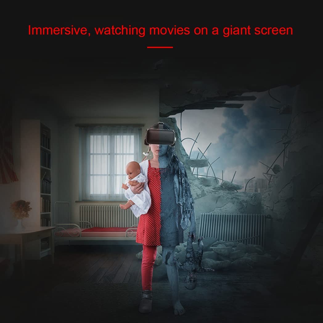 Occhiali VR, Visore Realtà Virtuale, Cuffie 3D VR Compatibile con Tutti Gli, Lente Regolabile per Film e Giochi 3D, per iPhone 13 Pro Max/13 Pro/13/12/11, per Samsung Galaxy S21, Huawei, Xiaomi