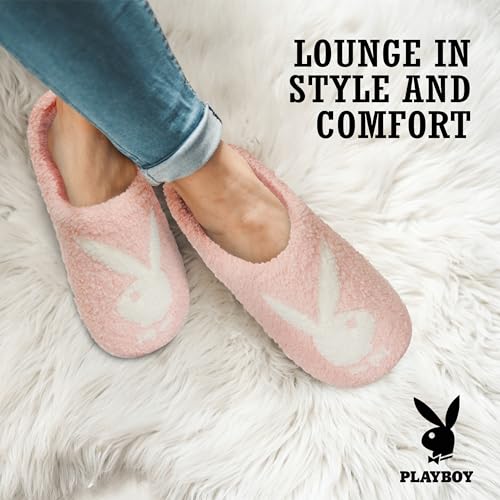 Playboy Womens Slippers Gifts for Women Extra Cozy Fuzzy House Slippers Slip On4