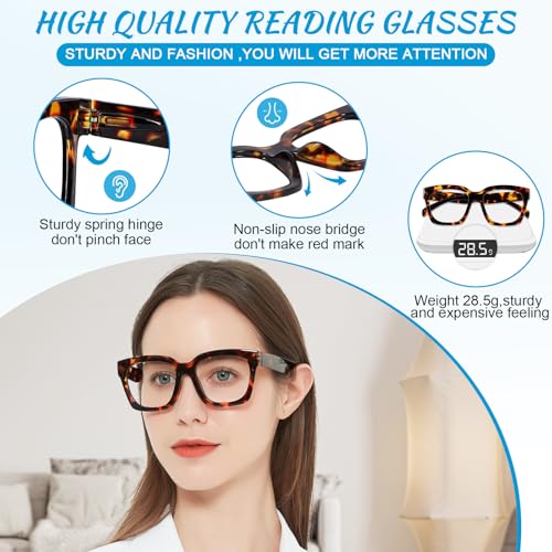 Image of OCCI CHIARI Large Reading Glasses Women Retro Reader 1.0 1.5 2.0 2.5 3.0 3.5 1.25 1.50 1.75 2.25 2.75 4.0 5.0 6.0