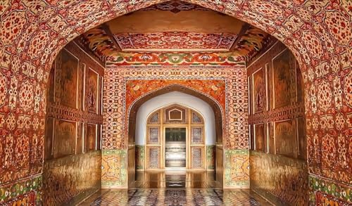 Image of Backdropon Interior Palace Architecture Vintage Art Photography Backdrops Nature Backdrop Curtain Cloth Birthday Background Seamless Photo Booth Prop Backdrop Size 5Feet Height & 8Feet Width(5 * 8)
