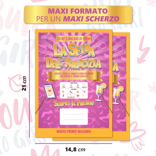 KAIDENSI-Gratta-e-Vinci-Personalizzato-Idea-Regalo-Migliore-Amica-Originale-La-Sfida-dellAmicizia-Idee-Regali-Divertenti-Gadget-Scherzi-Compleanno-Donna-Speciale