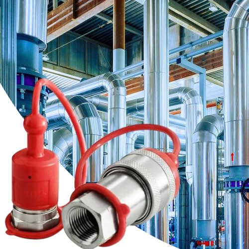 Raccords rapides hydrauliques avec bouchon de protection pour fluides