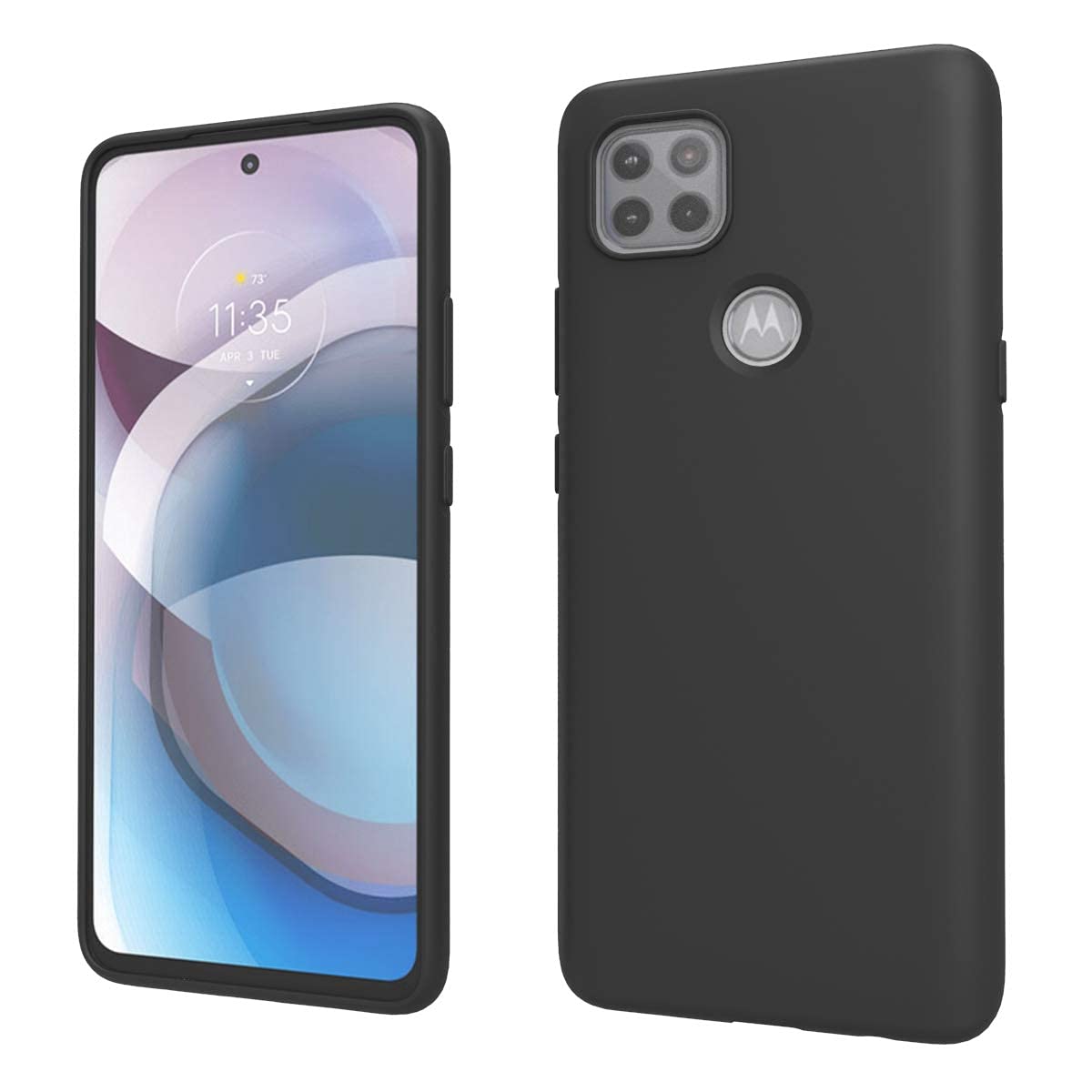 Prime Retail Back Cover for Moto One 5G Ace 4G (Matte|Black)