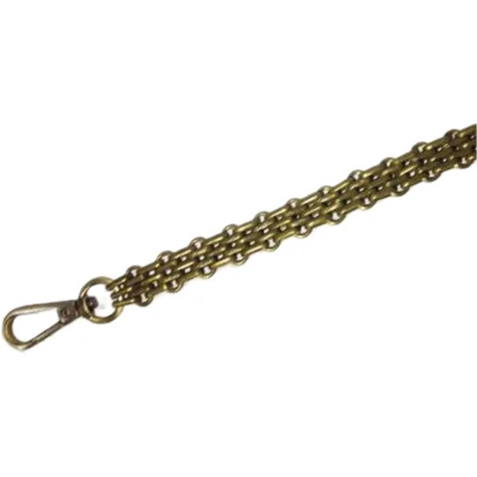 Bandoulière pour sac à main en chaîne bronze robuste 80cm
