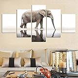 【Avec cadre♥Taille】 : Taille approximative 150 cm x 100 cm. Quantité d'éléments - 5 feuilles (2x 30x60cm + 2x 30x80cm + 1x 30x100cm) peintures sur toile intissé, un cadeau parfait pour vos proches et amis.