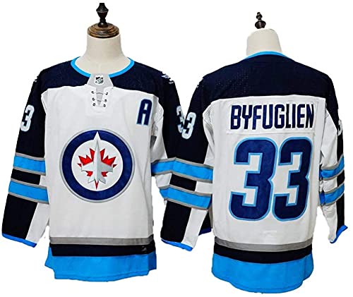 Dustin Byfuglien - Traje de hockey sobre hielo, 33, NHL para hombre, transpirable, manga larga, camiseta-M, B Cover