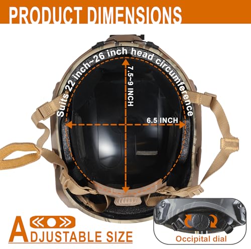 Casque airsoft Lancer Tactical 805 protection tête garçon taille bébé