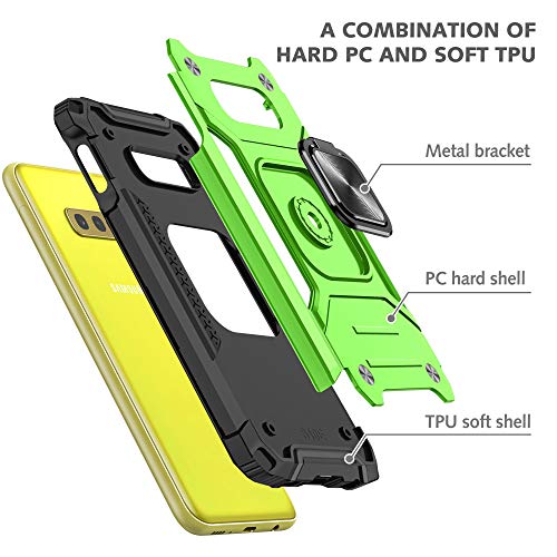 Coque Galaxy S10E blindée vert résout le problème des chutes et casses - 4