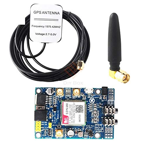 SIM808 Module GSM GPRS GPS Development Board IPX SMA with GPS Antenna for Arduino Raspberry Pi Support 2G 3G 4G SIM Card