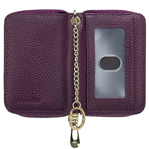 Image of imeetu Rfid Credit Card Holder,Genuine Leather Businese Card Case,Rfid Blocking Wallet for Women & Men
