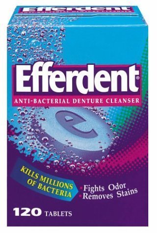 Efferdent Denture Cleanser, 120-Count Tablets by Efferdent