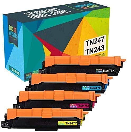 Do it wiser Cartouche de Toner Compatible TN247 TN-247 TN-243 Brother DCP-L3550CDW MFC-L3750CDW L3770CDW HL-L3210CW L3270CDW L3230CDW (Pack de 4)