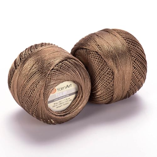 Image of YanrArt Tulip%100 Microfiber Silky Yarn - Suitable for Summer Clothes and Home Accessories Curtains, Runners, Tablecloths - S. Fine(1) Weight Yarn - 1.70 Oz, 273 Yds (403)