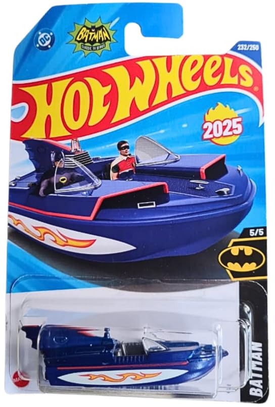 Hot Wheels Bat Boat 1966 a escala 1:64 Azul miniatura 1