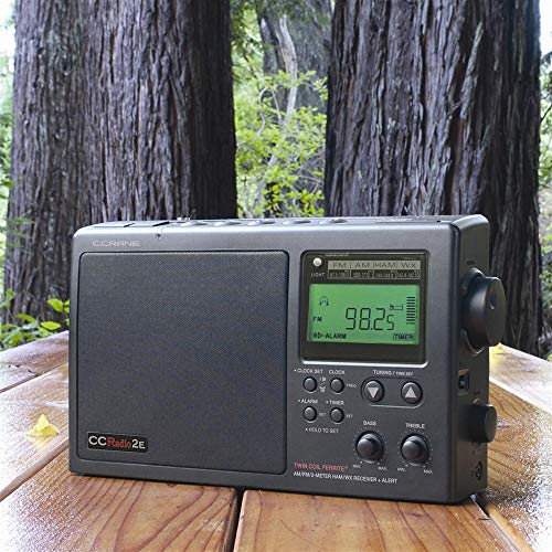 Image of C. Crane CCRadio-2E Enhanced Portable AM FM Weather and 2-Meter Ham Band (Black) CC2BE