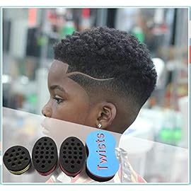 Big Holes Magic Sponge Brush for Wave, Coils, and Afro Hair - 4PCS Hair Care Tool for Men and Women