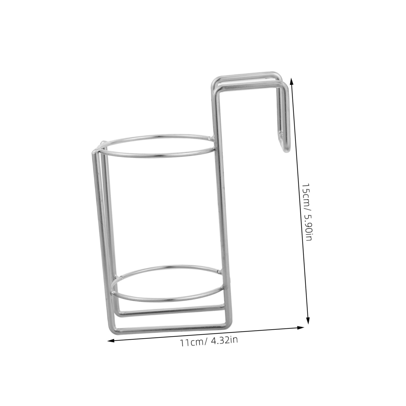 Garneck Elegant Hand Lotion Rack Hand Holder Stainless Steel Metal Hooks for Trolley Soap Dispenser Bracket