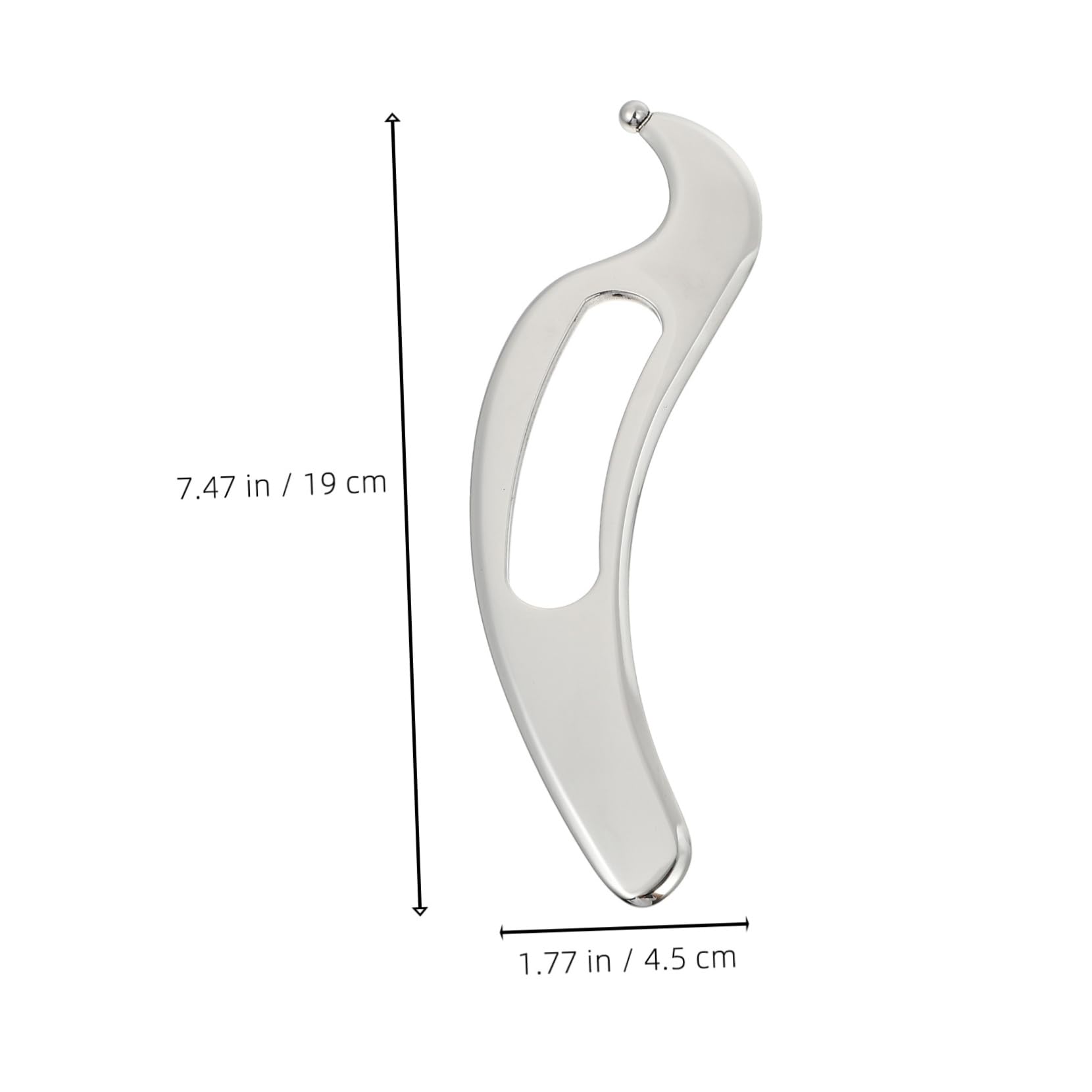 Cuchillo de Fascia Tabla de Masaje Placa Raspadora de Acero Inoxidable Herramienta de Masaje para Relajar Músculos y Terapia de Corporal