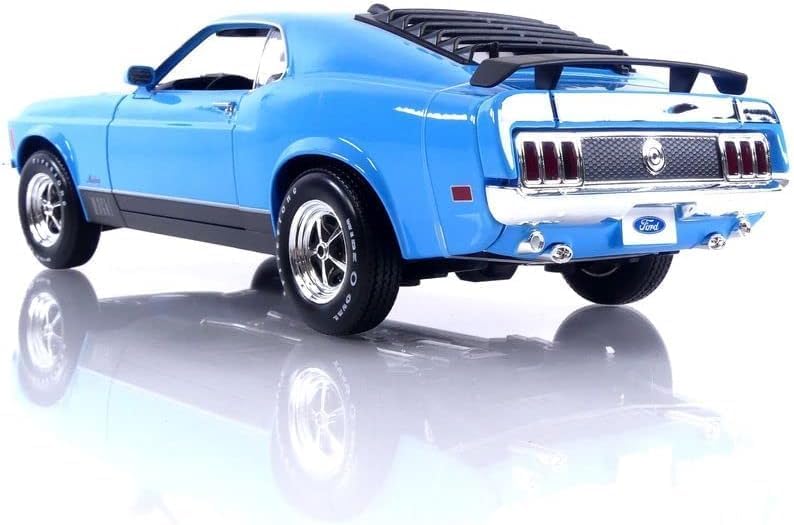 Miniatura 2 de 1970 Mach 1 428 Azul con Rayas Negras Edición Especial 118 Diecast Model Car por Maisto 31453