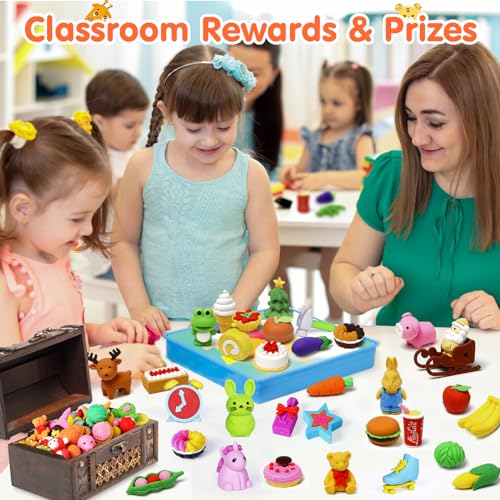 Moosia KTXP005 120 Pack Animal Pencil Erasers thumb #2