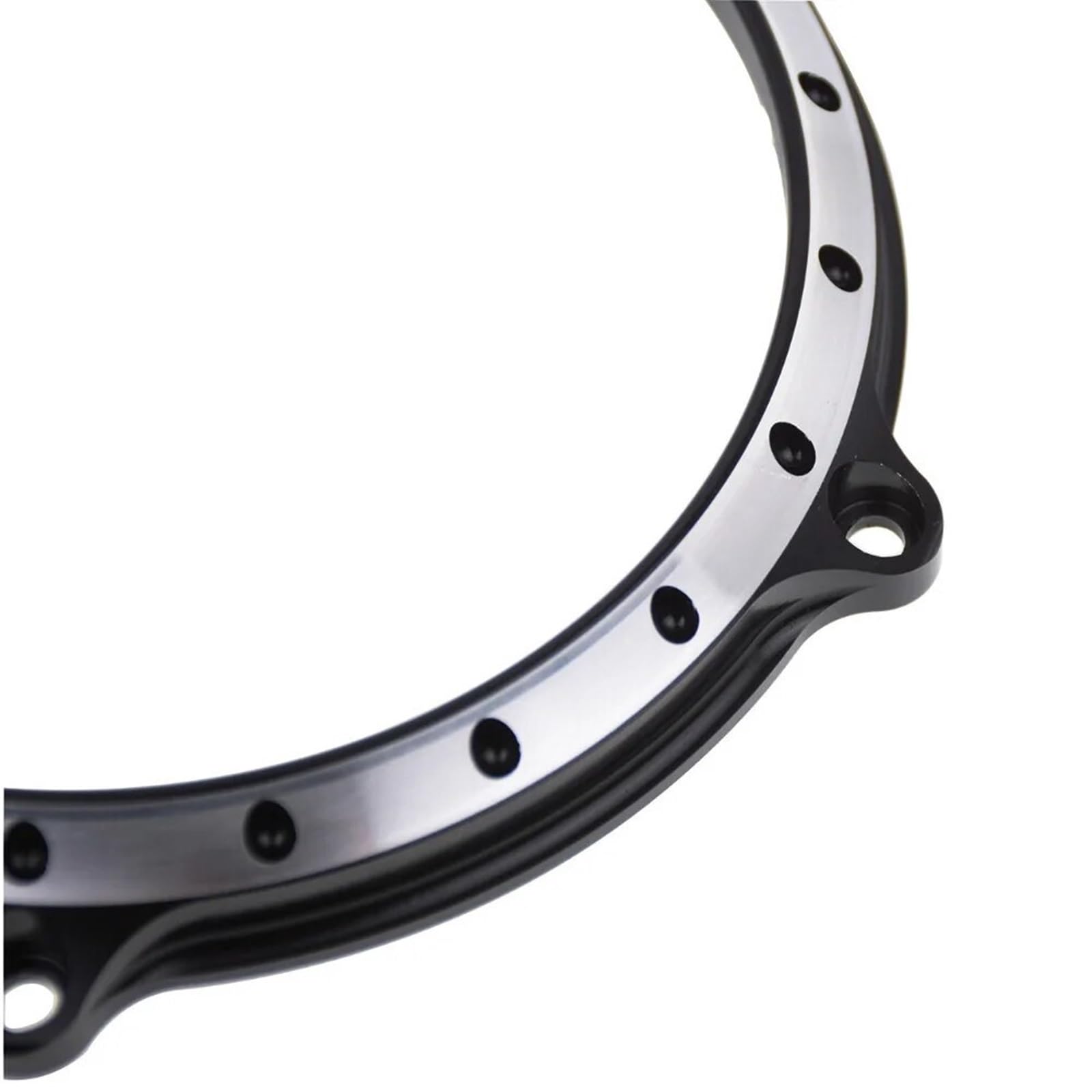 Motorcycle 5.75" Headlight Lamp for Bezel Trim Ring Black&White