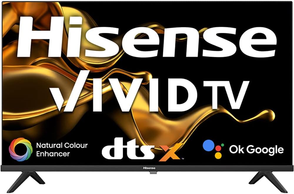 Hisense 108 cm (43 inches) Android 11 Series Full HD Smart Certified Android LED TV 43A4G (Black)