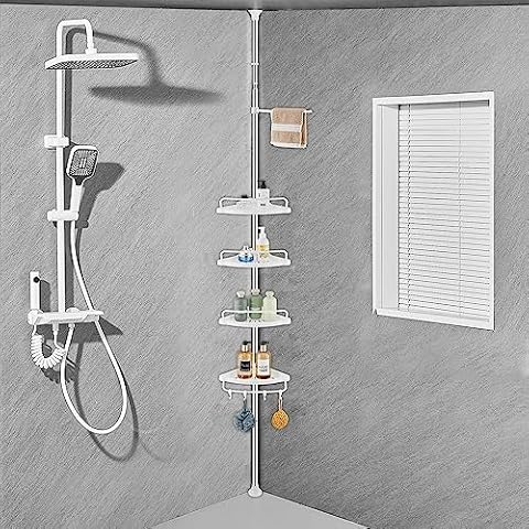 ZHUGE Étagère Douche Télescopique Cover