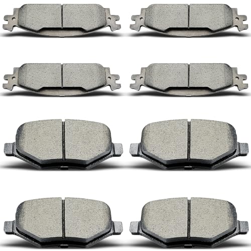 evkingauto Ceramic Front Rear Brake Pads Compatible with 2011-2019 Ford