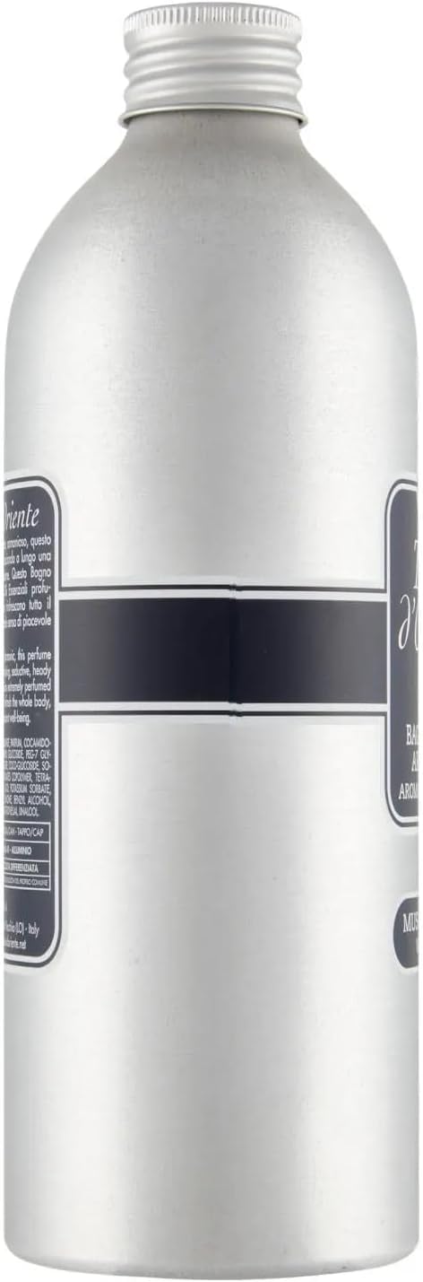 6x Tesori d'Oriente Bagno Crema Muschio Bianco,Schaumbäder mit Weißer Moschus,Reinigen die Haut und spenden Nährstoffe und Feuchtigkeit,500ml,+ italy shop free keyring