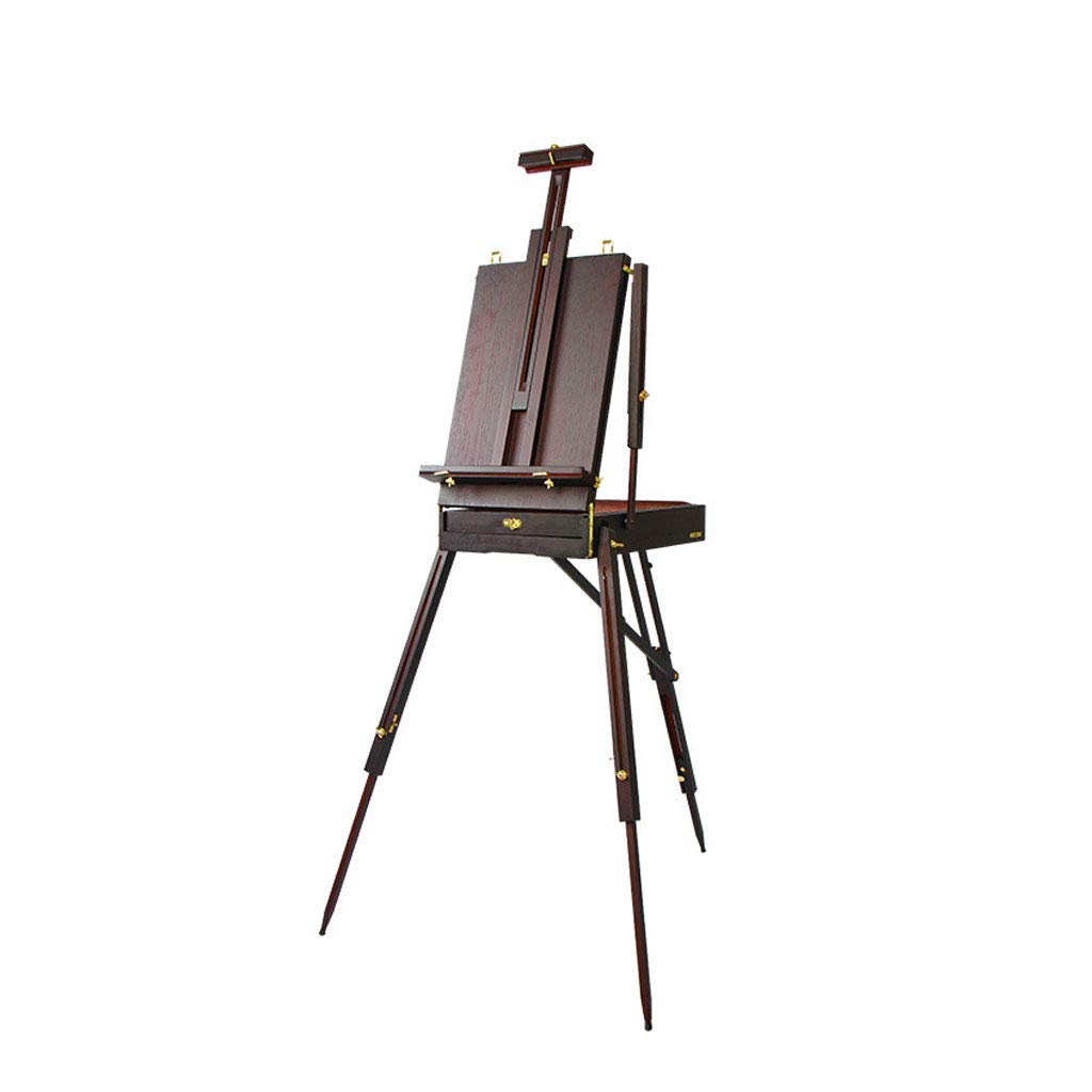 NGDFGR Easel Artist Easel Stand Drawing Board Men'S Easel Folding Portable Outdoor Travel Sketch Toolbox Sketch Oil Ing Watercolor Suitable For Floor Desktop,
