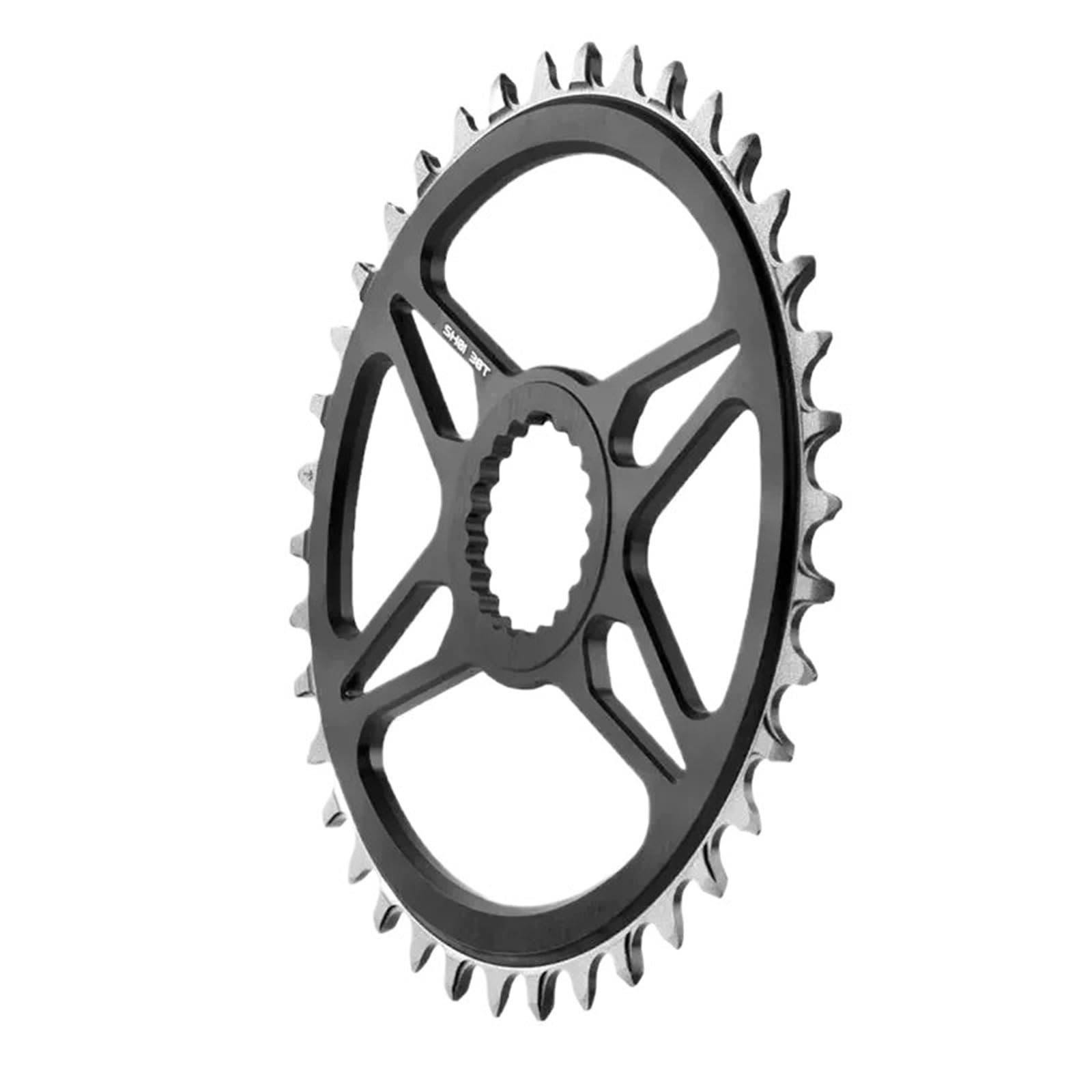 Genérico Compatible con Plato De Montaje Directo Shimano MTB Estrecho Ancho