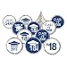 Class of 2018 Graduation Party Favor Stickers, Set of 324 (Blue)