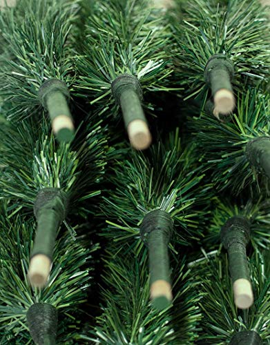 24" Alpine Green Christmas Tree Tinsel Tabletop Artificial Brush Indoor Outdoor Base Stand Included 2Ft Tall (Alpine Green) #TOP5