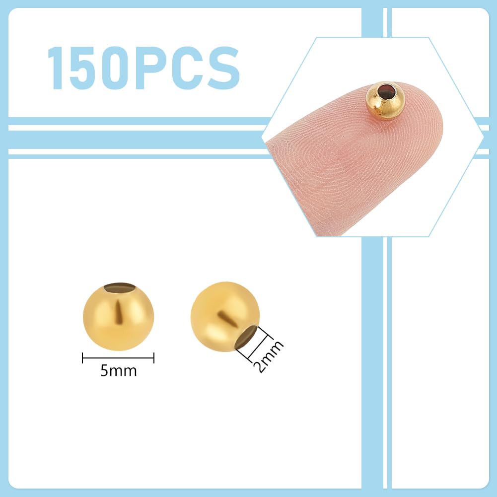 Perle Larimar YIEUR Lot De 320 Perles Turquoise 14 Mm En Bleu Et Blanc - 8 Brins D'Espacement Multicolores Océan Pour Bricolage Et Fabrication De Bijoux Intercalaire 8