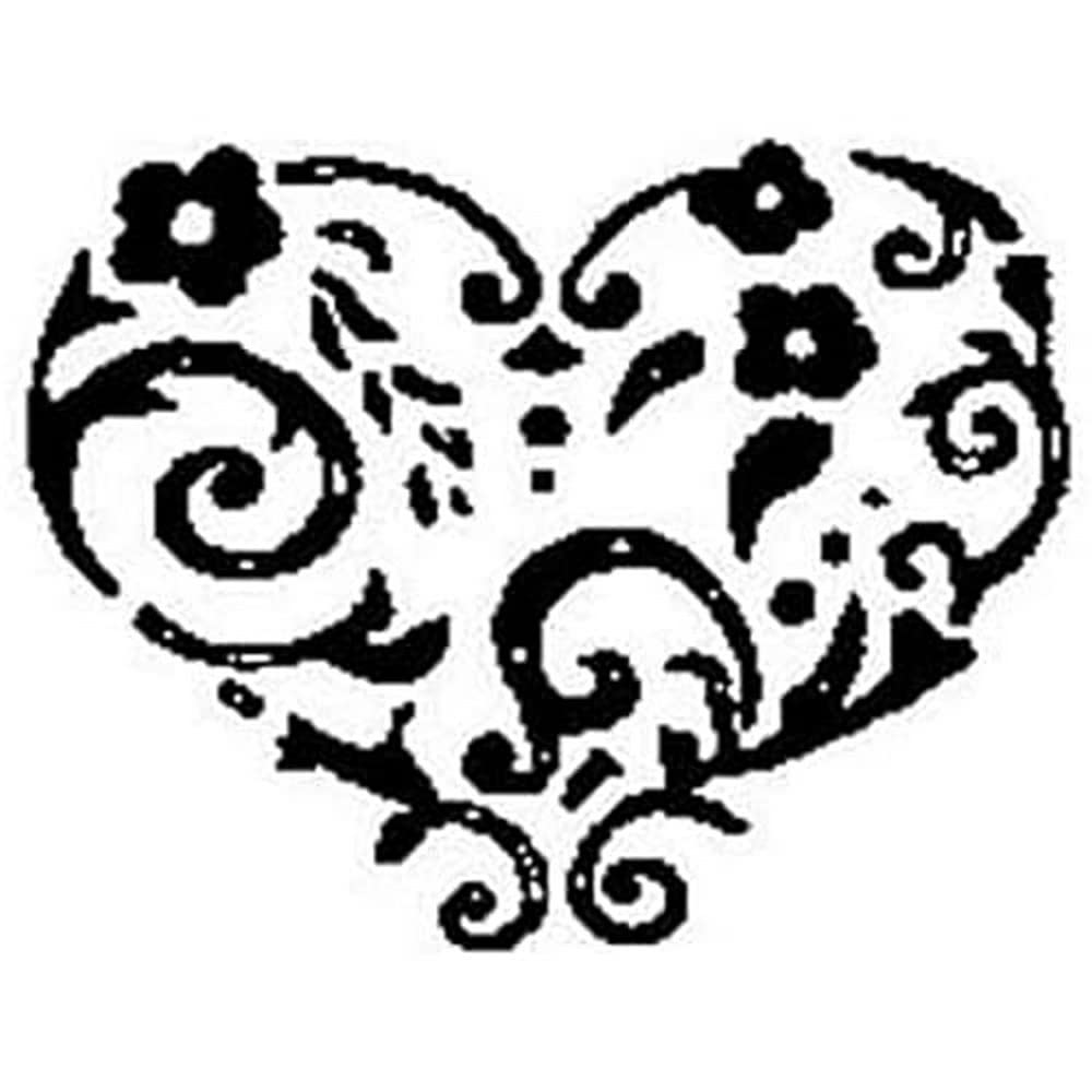 Timbro In Legno A Forma Di Cuore - Artemio, Piccolo Formato Full Size 2,6x2,6 Cm Per Scrapbooking E Fai Da Te - 4