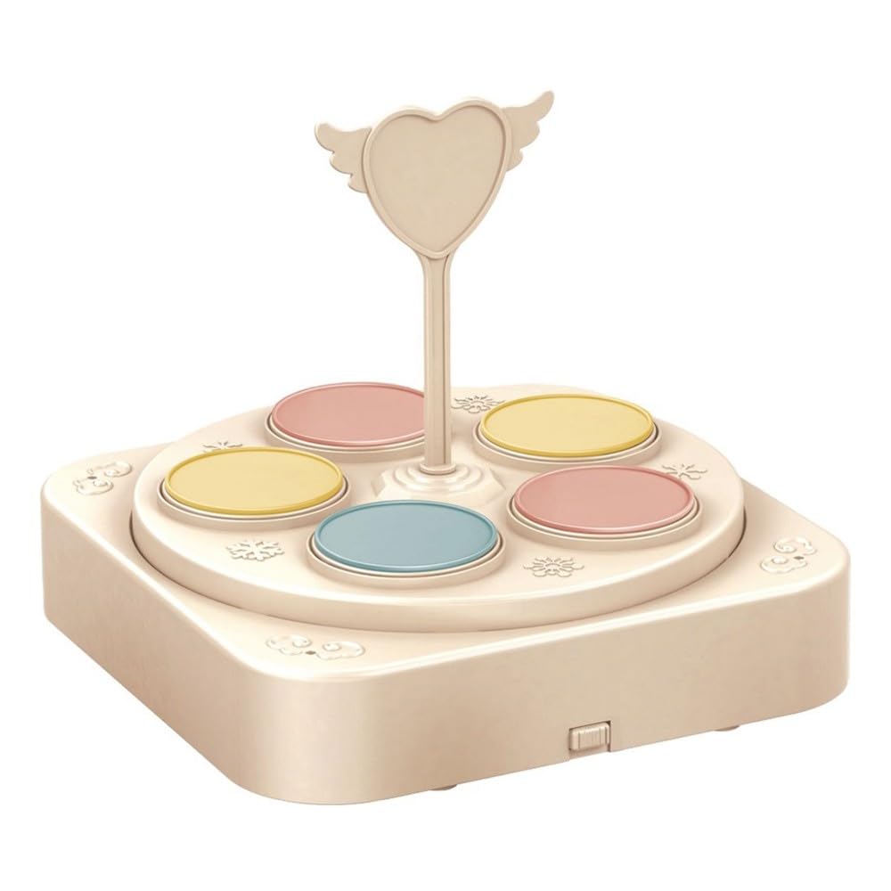 Aundhegrtt Automatic Rotating Dessert Cake Booth Rack for Household Small Rotary Sushi Machine Music Function for Wedding Birthday Gifts